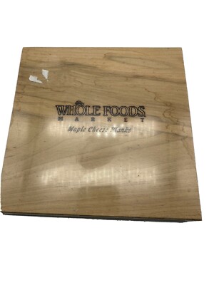 WHOLE FOODS MAPLE Wood CHEESE PLANKS (2) Grill Barbeque SEALED NEW
