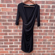 Phase Eight Dress Women's Size 10 Black Evening Party Black Stretchy Midi