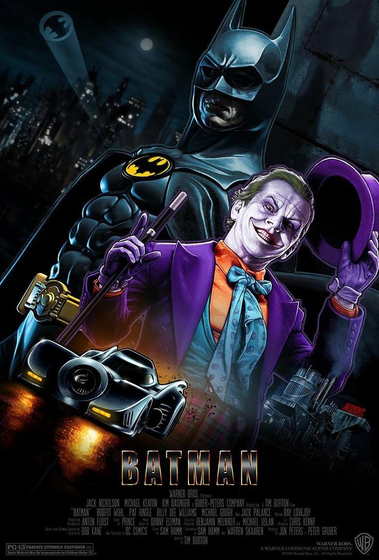 希少初期版‼️1989年作品　映画『BATMAN バットマン』　ビッグポスター 1989 Batman Movie Poster Print Michael Keaton DC Comics