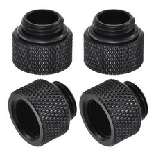 4pcs Male to Female Extender Fitting G1/4 x 10mm for Water Cooling System Black