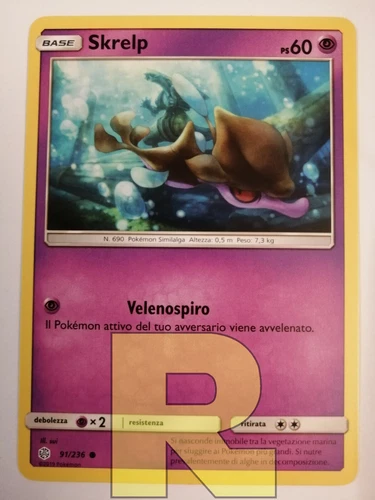 Skrelp ® Cosmic Eclipse ® 91/236 ® Common ® Pokemon ® Italian