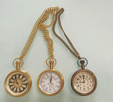 Pocket Watch Watch elgin vintage Look pocket Collectible Brass Pocket Watch