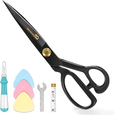 Fabric Scissors, 10 Inch Sewing Scissors,High Carbon Steel Tailor Scissors,Cloth