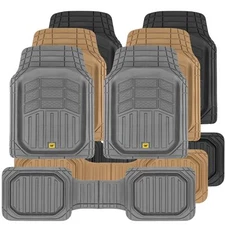 CAT 3PC Pickup Truck All Weather Floor Mats Liner Heavy Duty Large Universal