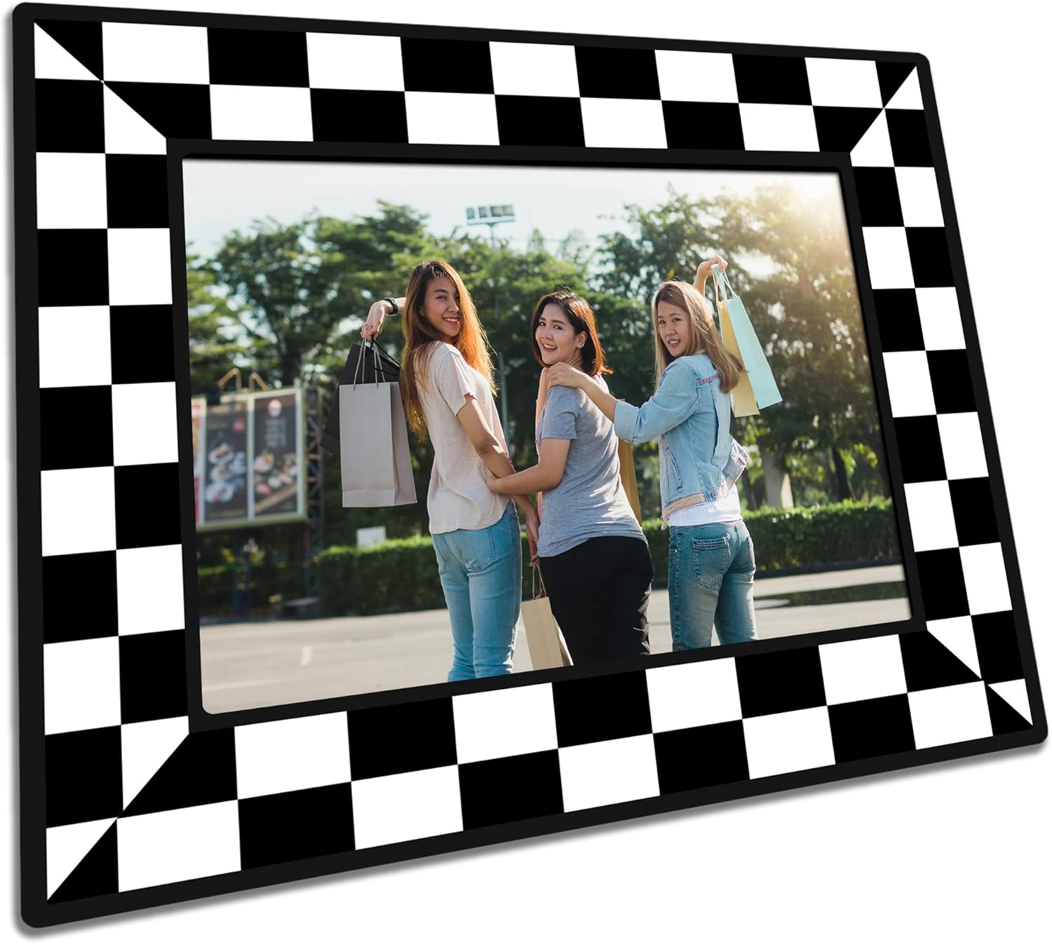 Groovy Wooden Picture Frame for 5