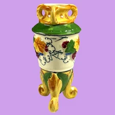 Vintage Maruhon Ware 7.5" Three-Footed Vase w/ Handles Made in Japan See Photos