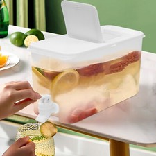 4L Drinks Dispenser Fridge Water Dispenser with Tap Beverage Juice Tea Dispenser