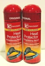 FANTASIA IC  POLISHER HEAT PROTECTOR STRAIGHTENING SERUM USED FLAT IRONS 2 PACK