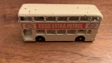 Lesney Matchbox 1960s No. 74 White Esso Extra Petrol Daimler Bus