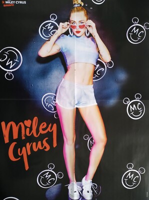 MILEY CYRUS - A2 Poster (XL - 42x55cm) - Sexy Clipping Pinup Foto BRAVO Magazine