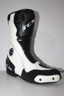 Mens TCX Leather Long CE Motorbike Motorcycle Racing Sports Shoes Boots