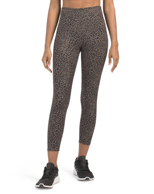 EVOLUTION AND CREATION Wet Sand Cheetah Spot High Waist Leggings