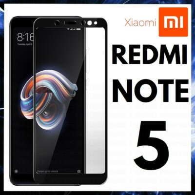 CURVED TEMPERED GLASS FILM for Xiaomi Redmi Note 5 / Redmi 5 Plus + 9D