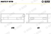 Glyco Kurbelwellenlager FüR BMW 7Er E32 735I Il 730I E23 728I 732I 6Er E24