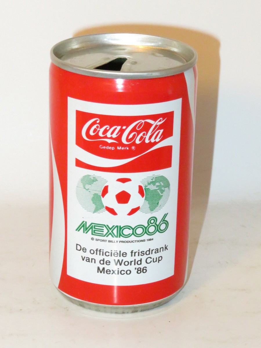 Original Coca-Cola Can - Mexico`86 - Football World Cup ( made in