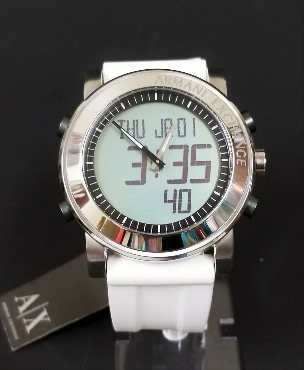 Armani chrome sale watch
