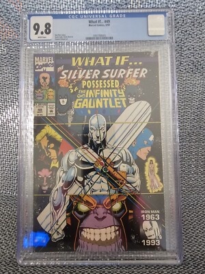 What If ...  #49 The Silver Surfer Possessed the Infinity Gauntlet - 1993 - 9.8