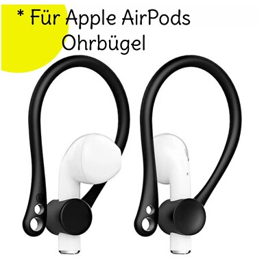 Ohrbügel Silikon farbig für Apple AirPods   Wireless Kopfhörer Fallschutz Bügel