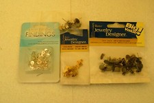 Assorted Jewelry Findings Blanks Pierced Earrings Posts