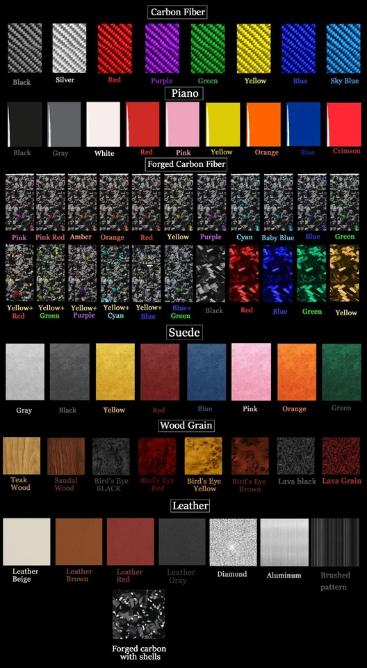 Kits de tablero interiores completos de fibra de carbono real de 29 piezas para Cadillac Escalade 07-14 Foto 4 de 4