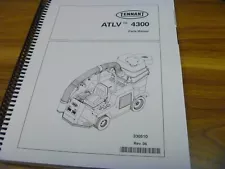 Tennant ATLV 4300 All-Terrain Vacuum Sweeper Parts Catalog Manual PN 330510