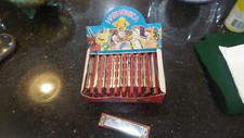 Rare Vintage Store Display YTS Bell brand Harmonica's ,22 pieces, Great Graphics
