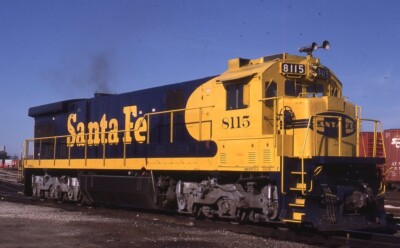 ATSF 8115 SANTA FE Railroad Train Locomotive CHICAGO IL Original Photo ...