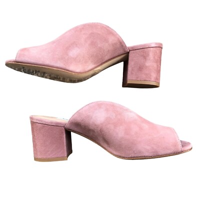 L.K. Bennett Jagoda Dark Pink Suede Slide Sandals LK Bennett Womens Size 36  | eBay