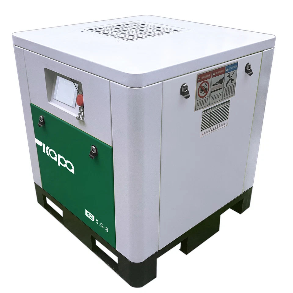 Compresor de aire de tornillo rotativo silencioso 208V-230V 3 fases 7,5HP 125 psi 29 CFM Foto 3 de 4