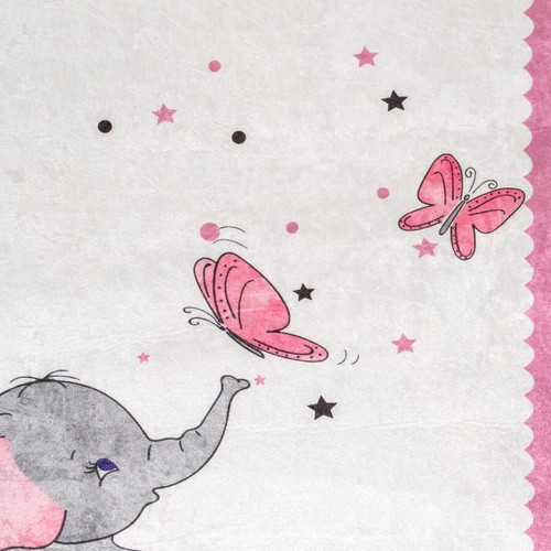 Teppich Teppiche Kinderzimmer Matte Kinder Muster Elefant Rosa Blau 80x150 - Bild 4 von 21