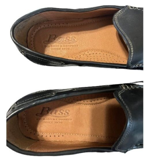 G.H. Bass Hank leather Loafers 12D GH Bass HANK Loafers Black Slip On Dress Leather Casual  main image 2