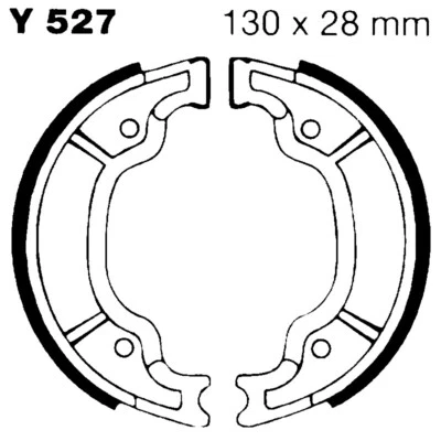 MÂCHOIRE DE FREIN MOTO POUR YAMAHA MAJESTY 125 EBC Y527 MÉLANGE ORGANIQUE - Photo 1/4