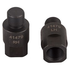 Bicycle Pedal Extenders 9/16" to 9/16" Black 27.5mm Long Pair