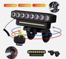 Super Bright Bicycle Front Headlight LED Bike Light USB Rechargeable Waterproof