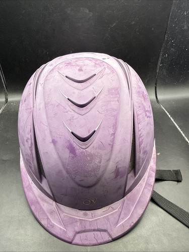 Ovation Safety HELMET Sz Youth M/L Purple