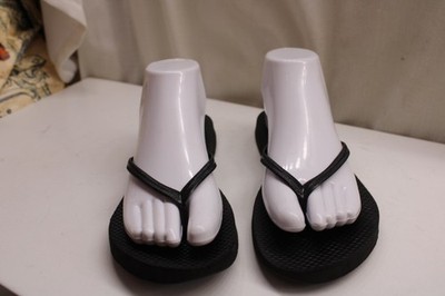 Simple Basic Comfort Foam Thong Flip Flops Womens Size Black 8