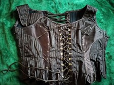 Corset Story Medieval or Steampunk LARP brown, 36