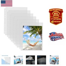 Clear Archival Photo Sleeves - Heavy Duty 30 Pack for 8x10 Pictures Cards