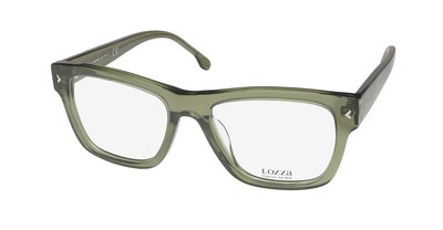 NEW LOZZA VL4276V GLASSES 53-18-145 MENS FULL-RIM 096R SQUARE PLASTIC GREEN