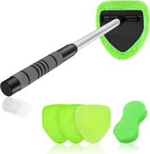 Windshield Cleaner Tool – Car Interior Window Cleaning Kit with Extendable Handl