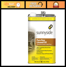 Pure Raw Linseed Oil Gallon - High-Quality Natural Oil for Art & Wood Finishing