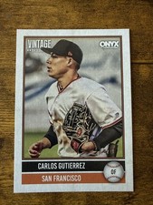 2026 Onyx Baseball Carlos Gutierrez Base Card San Francisco Giants # OV-CAGO