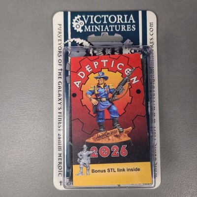 Victoria Miniatures Col. Killmore AdeptiCon 2026 Exclusive 28mm Resin w/ STL