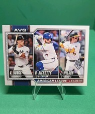 2026 Topps #204 AL Avg Jacob Wilson / Aaron Judge / Bo Bichette