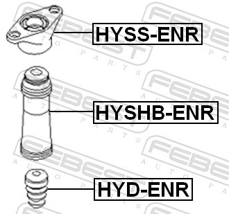 4x ✅Fits FEBEST HYD-ENR REAR SHOCK REBOUND HYUNDAI IX35/TUCSON 10 (2 ⭐UK Seller⭐