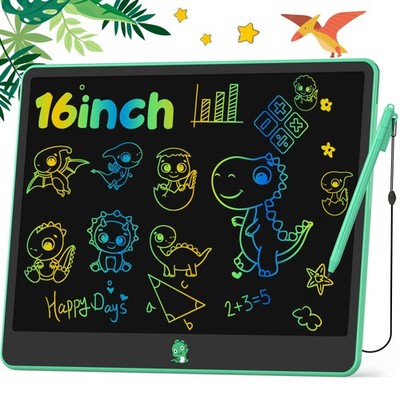 Hockvill LCD Writing Tablet for Kids, 16Inch Toys 13''W x 10''H, Green