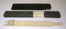 A W Faber DRP 206428 Castell Drafting Slide Ruler 378 With Leather Pouch & Tube