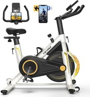 CHAOKE 508 Stationary Exercise Bike, 360LBS Capacity, Magnetic Resistance -White