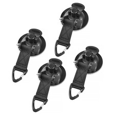 Suction Cup Anchor Securing Hook Tie Down Camping Tarp Car Side Awning 4pcs sn