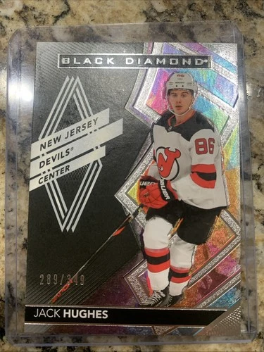 2020-21 Upper Deck Black Diamond - Jack Hughes #BDB-HU /349